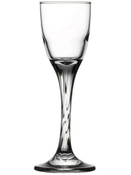 Рюмка «Твист», стекло, 55мл, D=47, H=150мм, прозрачный, Pasabahce. (44612)