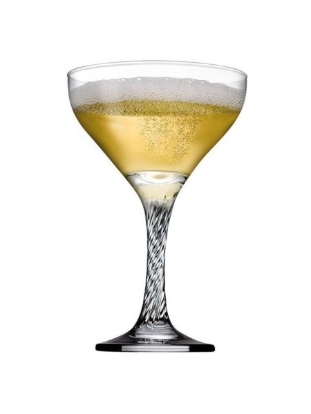 Шампан-блюдце «Твист», стекло, 280мл, D=105, H=160мм, прозрачный, Pasabahce. (44616)