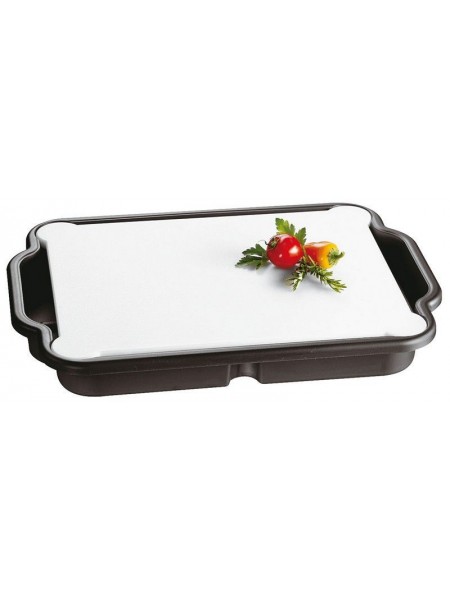 Доска разделочная с контейнером, 46х33,5х5,5 см, полиэтилен, Paderno. (44947-00)