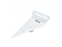 Мешок кондитерский одноразовый, 65 см, 100 микрон, упаковка 100 штук. (4565)