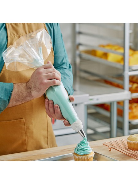 Мешок кондитерский одноразовый, 65 см, 100 микрон, упаковка 100 штук. (4565)