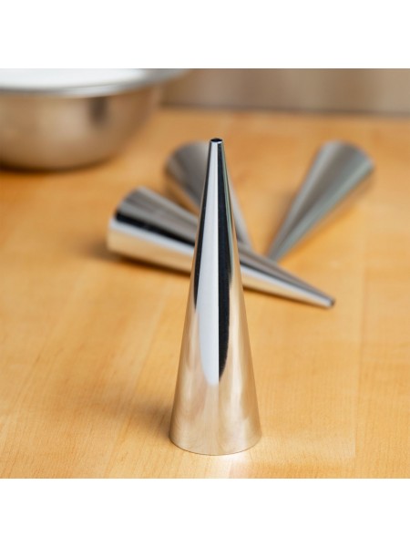 Конус для выпечки трубочек, D-3.4см, L-11см, нерж.сталь, Paderno. (47021-35)