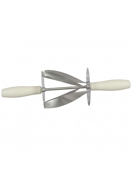 Нож роллер для круассанов и рогаликов, 18х14 см, нерж.сталь, Paderno. (47027-12)