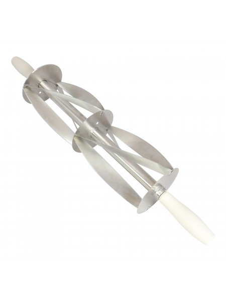 Нож роллер для круассанов и рогаликов двойной, 18х20 см, нерж.сталь, Paderno. (47027-15)