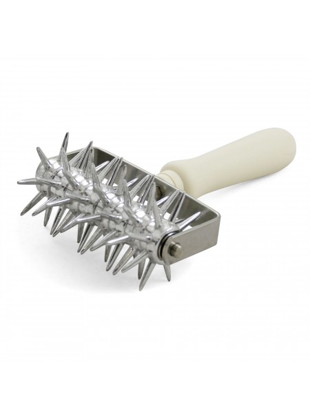 Разрыхлитель роллер теста с шипами, 12 см нерж.сталь, Paderno. (47028-12)