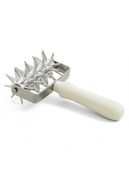 Разрыхлитель роллер теста с шипами, 12 см нерж.сталь, Paderno. (47028-12)