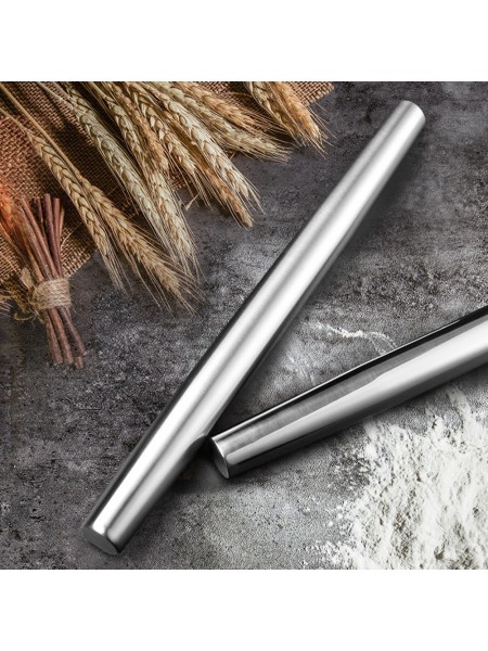 Скалка для теста без ручек, D-5 cм, L-50 см, нерж.сталь, Paderno. (47034-50)