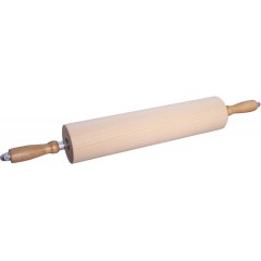 Скалка для теста деревянная с вращающимися ручками,D-9 см, L-45 см, Paderno. (47036-45)