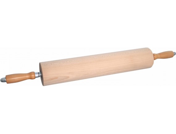 Скалка деревянная с вращающимися ручками, D-9 см, L-50 см, Paderno. (47036-50)