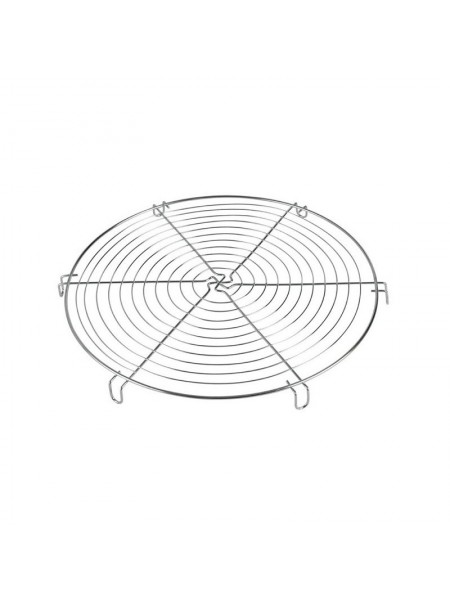 Решетка кондитерская, круглая, 26 см, с ножками, хром.сталь, Paderno. (47098-26)