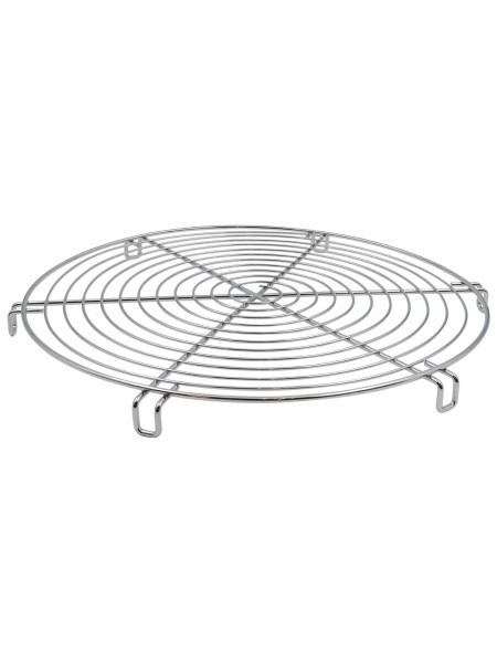 Решетка кондитерская, круглая, 30 см, с ножками, хром.сталь, Paderno. (47098-30)