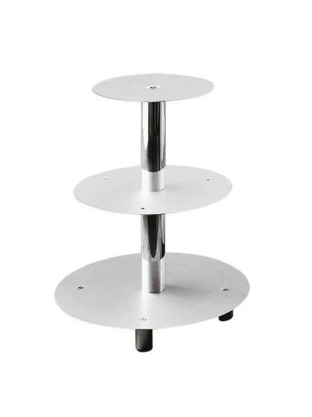 Подставка для свадебного торта, 3 яруса, 20-26-32 см, алюминий, Paderno. (47100-03)