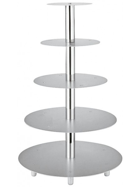 Подставка для свадебного торта, 8 ярусов, 16-20-26-32-40-45-50-55 см, алюминий, Paderno. (47100-08)