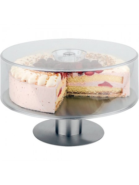 Подставка для торта вращающаяся, D-31 см, Н-9 см, нержавеющая сталь, Paderno. (47101-31)