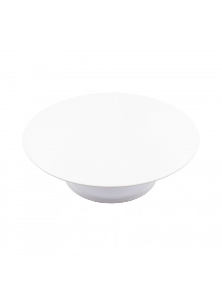 Подставка для торта вращающаяся, D-32 см, Н-10см, белая, меламин, Paderno. (47103-32)