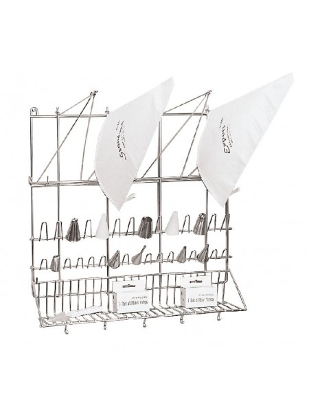 Сушилка для кондитерских мешков и насадок, 50х42х50 см нерж.сталь, Paderno. (47113-03)