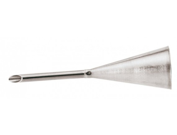Насадка с длинным носиком, D-8 мм, H-9 см, нерж.сталь, Paderno. (47127-08) (47127-08)