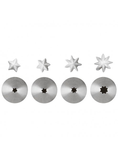 Насадка кондитерская, крупный зуб, D-3 мм, 7 лучей, нерж.сталь, Paderno. (47208-03)