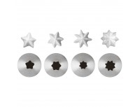 Насадка кондитерская, крупный зуб, D-6 мм, 6 лучей, нерж.сталь, Paderno. (47208-10)