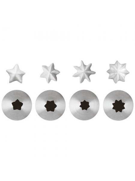 Насадка кондитерская, крупный зуб, D-7 мм, 8 лучей, нерж.сталь, Paderno. (47208-12)