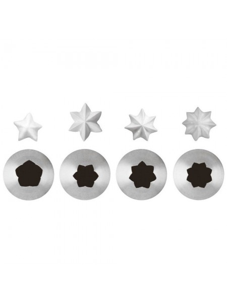 Насадка кондитерская, крупный зуб, D-9 мм, 5 лучей, нерж.сталь, Paderno. (47208-13)