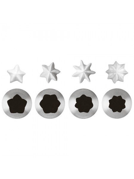 Насадка кондитерская, крупный зуб, D-15 мм, 5 лучей, нерж.сталь, Paderno. (47208-21)