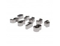 Набор вырубок форм для приготовления пряников и печенья, Цифры, 4,5 см, 9 штук, нержавеющая сталь, Paderno. (47302-10)