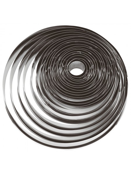 Набор вырубок форм для приготовления пряников и печенья, Круг, 2-19 см, 20 штук, нержавеющая сталь, Paderno. (47316-20)