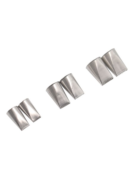 Набор кондитерских насадок, 6 штук, лента, нерж.сталь, Paderno. (47350-01)