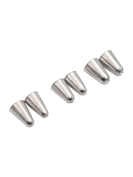 Набор кондитерских насадок, 6 штук, закрытая зведа, нерж.сталь, Paderno. (47352-01)