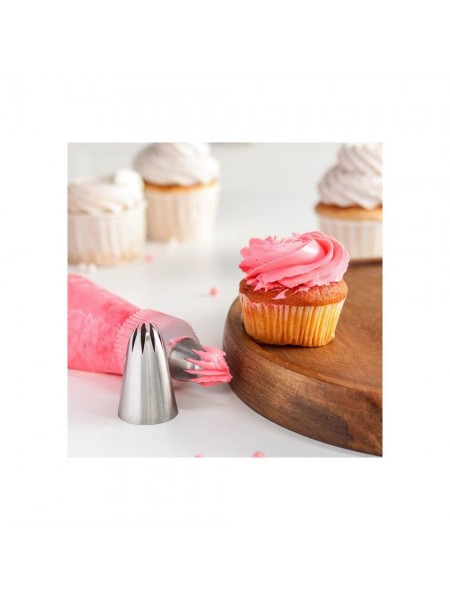 Насадка кондитерская, закрытая звездочка, 6 мм, нерж.сталь, Paderno. (47355-06)