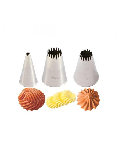 Насадка кондитерская, мелкий зуб, 2 мм, нерж.сталь, Paderno. (47356-02)