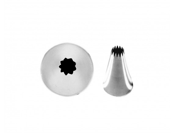 Насадка кондитерская, мелкий зуб, 4 мм, нерж.сталь, Paderno. (47356-04)