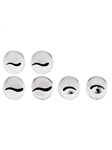 Набор кондитерских насадок №7, 6 штук, D основания 25 мм, нерж.сталь, Paderno. (47357-07)