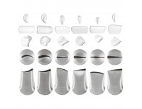 Набор кондитерских насадок №8, 6 штук, D основания 25 мм, нерж.сталь, Paderno. (47357-08)