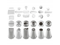 Набор кондитерских насадок №9, 6 штук, D основания 25 мм, нерж.сталь, Paderno. (47357-09)