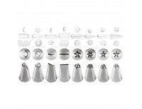 Набор кондитерских насадок №29, 8 штук, D основания 18 мм, нерж.сталь, Paderno. (47357-29)