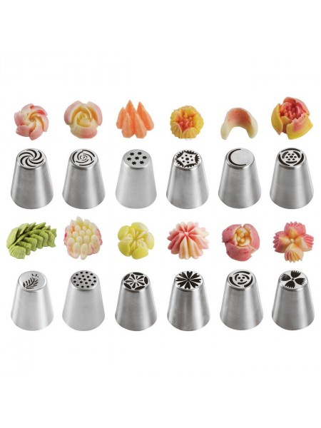 Набор кондитерских насадок в пластиковом кейсе, 12 штук, нержавеющая сталь, Paderno. (47357-38)