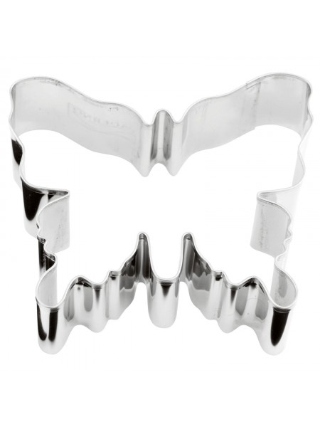 Вырубка форма для приготовления пряников и печенья, Бабочка, 8х7х3 см нержавеющая сталь, Paderno. (47371-08)