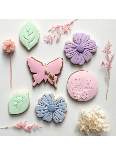 Вырубка форма для приготовления пряников и печенья, Бабочка, 8х7х3 см нержавеющая сталь, Paderno. (47371-08)