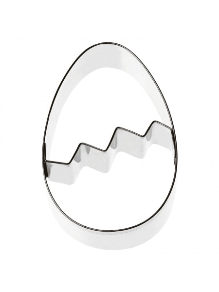 Вырубка форма для приготовления пряников и печенья, Яйцо, 5,6х8,3 см нержавеющая сталь, Paderno. (47373-01)