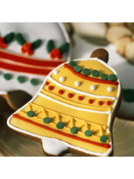 Вырубка форма для приготовления пряников и печенья, Колокольчик, 6х7х3 см нержавеющая сталь, Paderno. (47373-08)