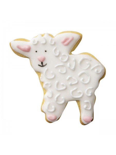 Вырубка форма для приготовления пряников и печенья, Ягненок, 8х7х3 см нержавеющая сталь, Paderno. (47376-08)
