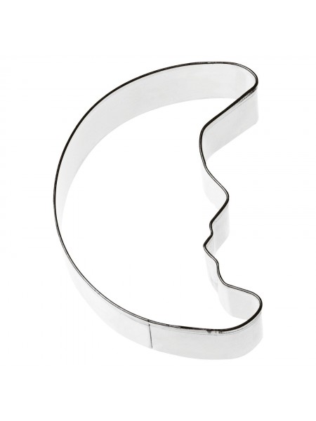 Вырубка форма для приготовления пряников и печенья, Месяц, 6.2х8х3 см нержавеющая сталь, Paderno. (47377-01)