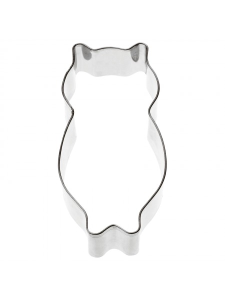 Вырубка форма для приготовления пряников и печенья, Сова, 4.7х8.3х3 см нержавеющая сталь, Paderno. (47377-02)