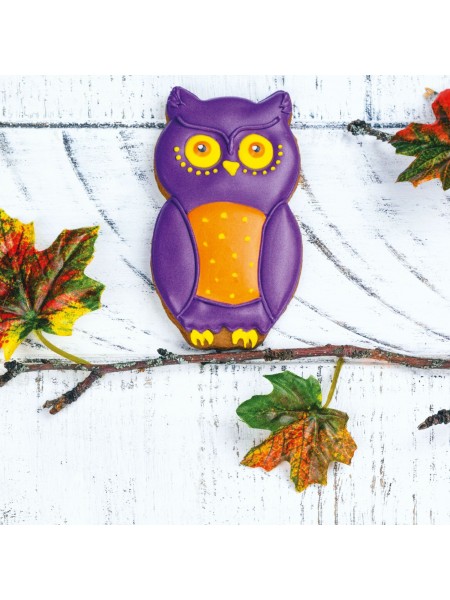 Вырубка форма для приготовления пряников и печенья, Сова, 4.7х8.3х3 см нержавеющая сталь, Paderno. (47377-02)