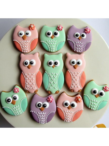 Вырубка форма для приготовления пряников и печенья, Сова, 4.7х8.3х3 см нержавеющая сталь, Paderno. (47377-02)