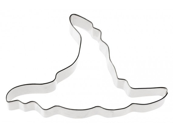 Вырубка форма для приготовления пряников и печенья, «Шляпа ведьмы» 8.5х13.1х3 см нержавеющая сталь, Paderno. (47377-05)