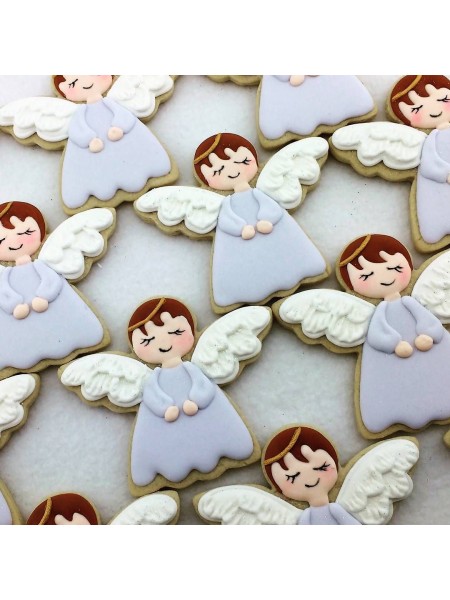 Вырубка форма для приготовления пряников и печенья, Ангел, 7х7х3 см нержавеющая сталь, Paderno. (47377-08)