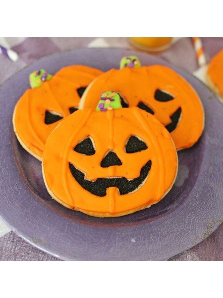 Вырубка форма для приготовления пряников и печенья, Тыква, 9х8х3 см нержавеющая сталь, Paderno. (47377-09)